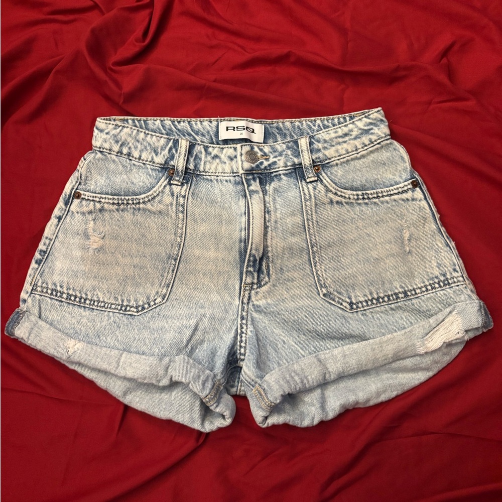 RSQ Light Blue Jean Shorts